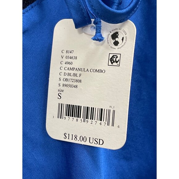 Free People Countryside Blue Maxi Slip Lace Dress NWT Small - Picture 8 of 8